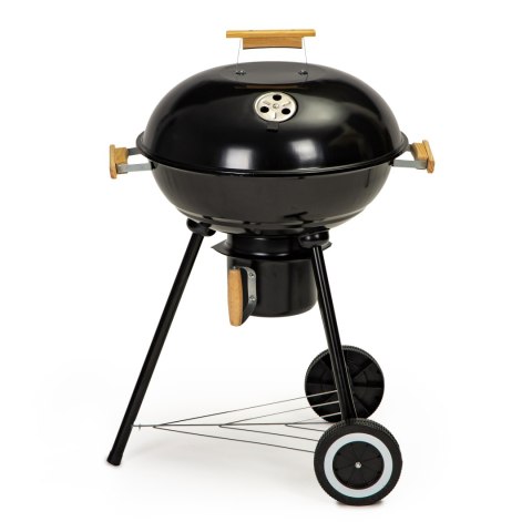 GRILL OGRODOWY Z POKRYWĄ POPIELNIK METALOWA PÓŁKA KOŁA TRANSPORTOWE MULTIGARDEN