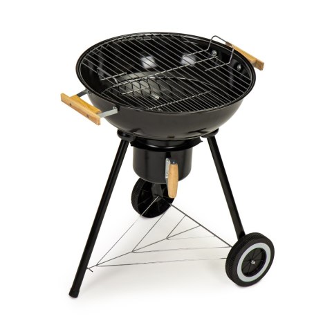 GRILL OGRODOWY Z POKRYWĄ POPIELNIK METALOWA PÓŁKA KOŁA TRANSPORTOWE MULTIGARDEN