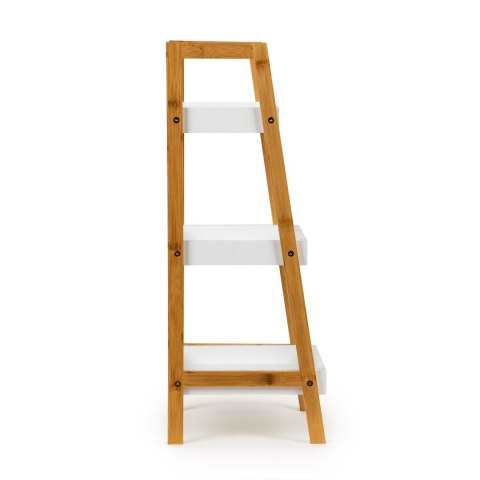 REGAŁ SZAFKA STOLICZEK NOCNY 3 PÓŁKI BAMBUSOWY STELAŻ