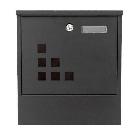 SKRZYNKA NA LISTY Z GAZETOWNIKIEM STALOWA ŚCIENNA GALWANIZOWANA MODENRHOME