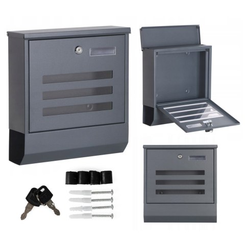 SKRZYNKA POCZTOWA NA LISTY GAZETY STAL NIERDZEWNA MODERNHOME