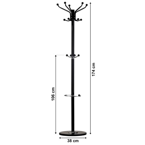 STOJAK WIESZAK NA UBRANIA ODZIEŻ PARASOLE MARMUR MODERNHOME