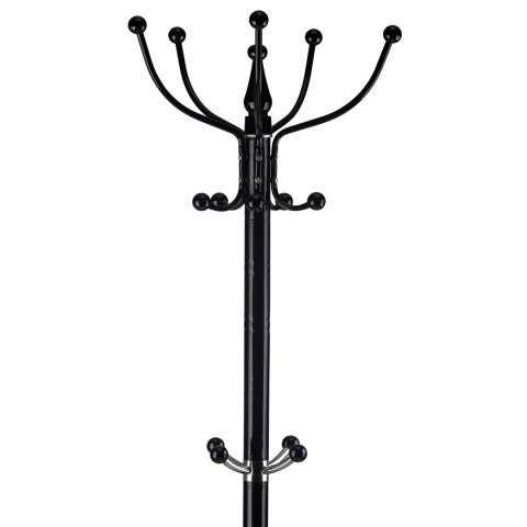 WIESZAK STOJĄCY 14 HACZYKÓW NA UBRANIA METAL CZARNY MODERNHOME