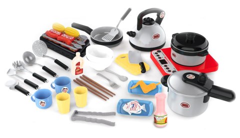 ZESTAW DO GOTOWANIA GRILLOWANIA 40 EL. DŹWIĘK LED