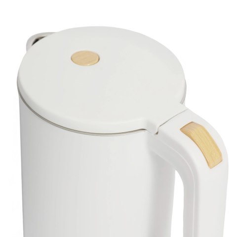 CZAJNIK ELEKTRYCZNY BEZPRZEWODOWY TURYSTYCZNY 1500 W 1.2 L OBROTOWY BIAŁY