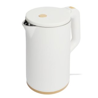 CZAJNIK ELEKTRYCZNY BEZPRZEWODOWY TURYSTYCZNY 1500 W 1.7 L OBROTOWY BIAŁY