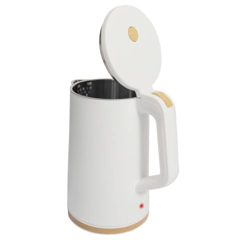 CZAJNIK ELEKTRYCZNY BEZPRZEWODOWY TURYSTYCZNY 1500 W 1.7 L OBROTOWY BIAŁY