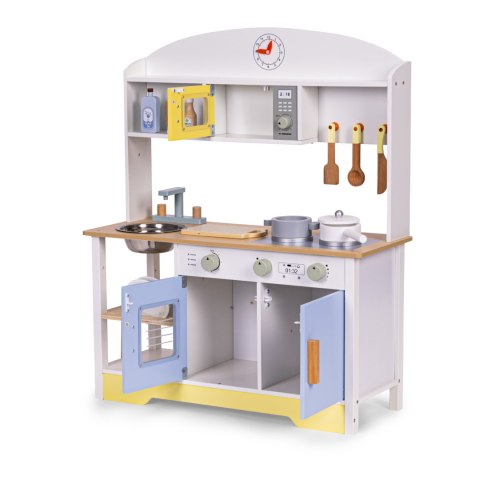 KUCHNIA DLA DZIECI PIEKARNIK PRALKA MIKROFALA 12 AKCESORIÓW ECOTOYS