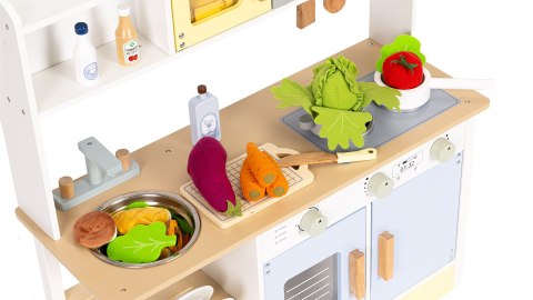 KUCHNIA DLA DZIECI PIEKARNIK PRALKA MIKROFALA 12 AKCESORIÓW ECOTOYS