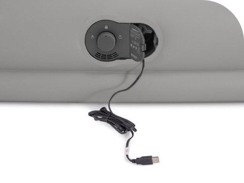 MATERAC DMUCHANY JEDNOOSOBOWY 191X99X36 CM Z WBUDOWANĄ POMPKĄ ELEKTRYCZNĄ USB ŁÓŻKO INTEX 64157