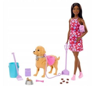 Barbie Spacer z pieskiem czyścioszkiem