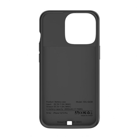 Etui na iPhone 13 / 13 Pro z powerbankiem 4800mAh PowerCase- czarne