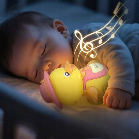 Interaktywna Kaczuszka z maluchami na magnes nauka raczkowania dla dzieci