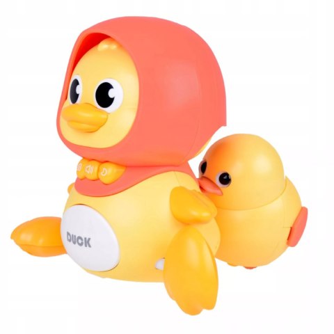 Interaktywna kaczka z maluchem na magnes dla dzieci nauka raczkowania