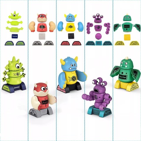 Magnetyczne Potwory Klocki Roboty dla dzieci 18m+ Zabawka Edukacyjna