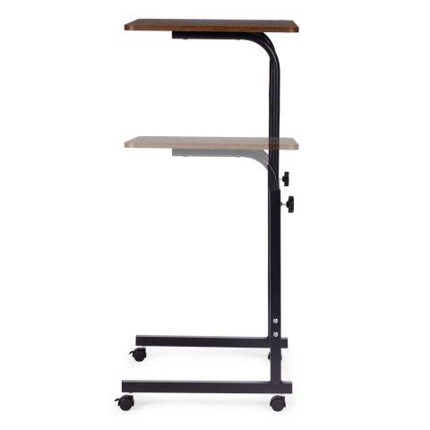 Mobilny stolik pod laptopa biurko dostawiane do fotela kanapy ciemny orzech ModernHome