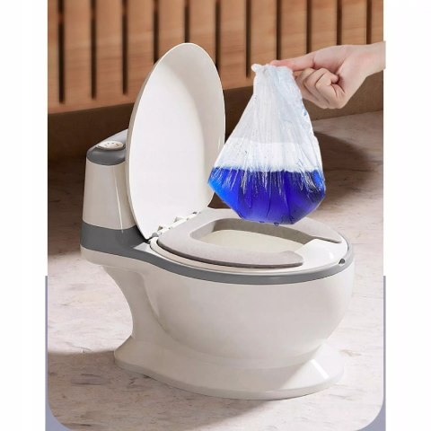 Nocnik toaleta dla Dzieci WC miękkie siedzisko wuciągany wkład dźwięki