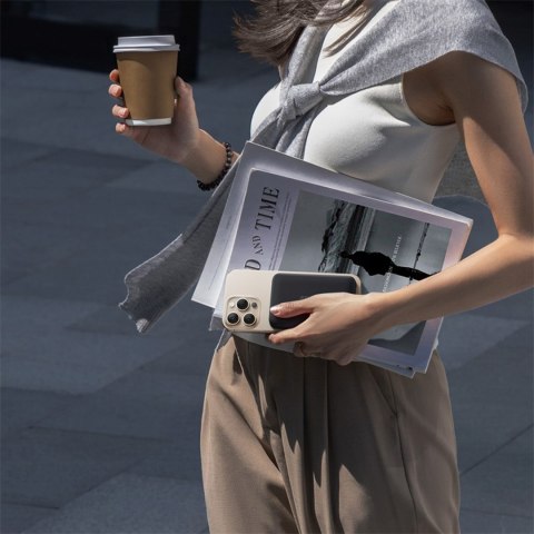 Powerbank 10000mAh 22.5W z kablem USB-C EnerFill FM11 Ultra-Mini MagSafe - czarny