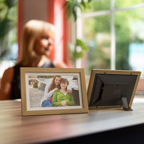 Ramka Cyfrowa 10.1'' z aplikacją Frameo 32GB - jasnobrązowa