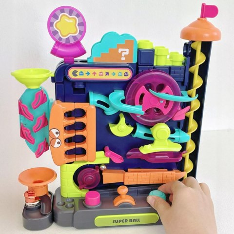 Tor Kulkowy Montessori Gra Zręcznościowa Labirynt 3D 16 Poziomów dla Dzieci