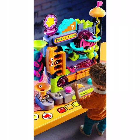 Tor Kulkowy Montessori Gra Zręcznościowa Labirynt 3D 16 Poziomów dla Dzieci