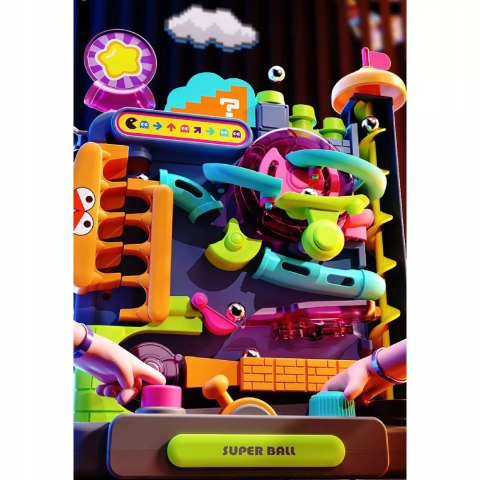 Tor Kulkowy Montessori Gra Zręcznościowa Labirynt 3D 16 Poziomów dla Dzieci