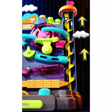 Tor Kulkowy Montessori Gra Zręcznościowa Labirynt 3D 16 Poziomów dla Dzieci