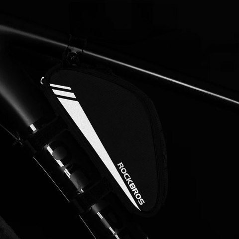 Torba rowerowa na narzędzia pompkę mocowana na ramę 0.7l - czarna