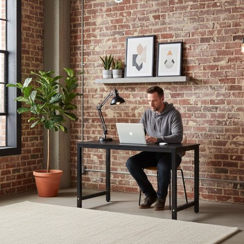 Biurko komputerowe szkolne stół 120x60 cm czarne ModernHome