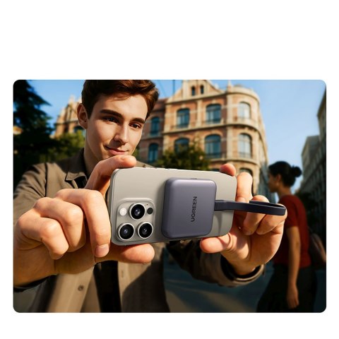 Czytnik kart pamięci z ładowarką magnetyczny 3w1 100W PD - szary