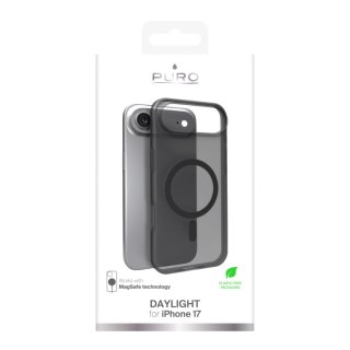 Etui silikonowe na iPhone 17 Air Daylight Magsafe - półprzezroczyste czarne
