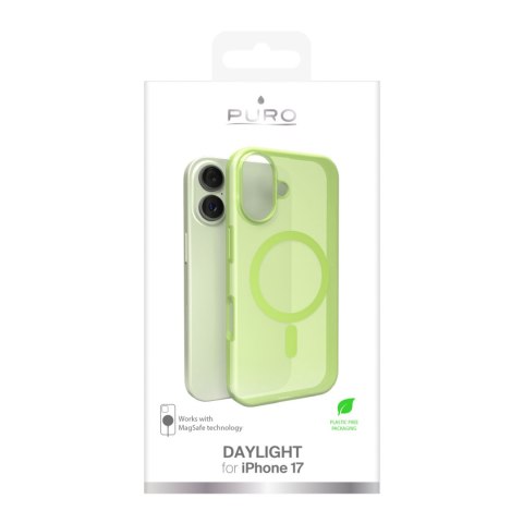 Etui silikonowe na iPhone 17 Daylight Magsafe - półprzezroczyste zielone