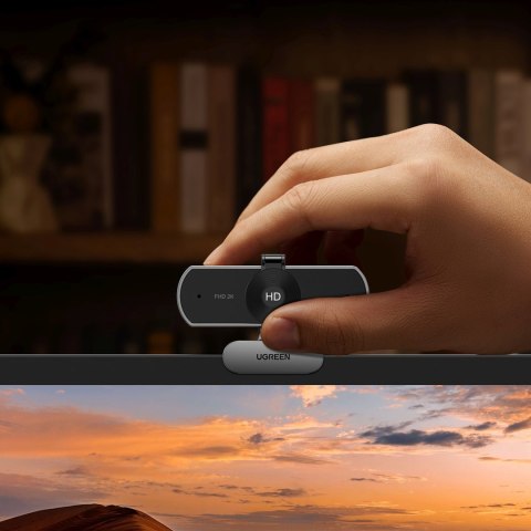 Kamera internetowa do wideokonferencji USB FullHD 30FPS - czarna