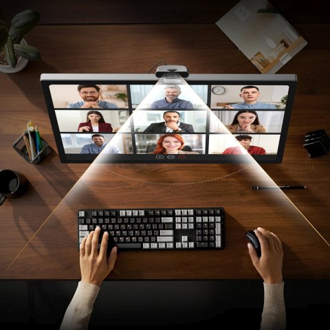 Kamera internetowa do wideokonferencji USB FullHD 30FPS - czarna