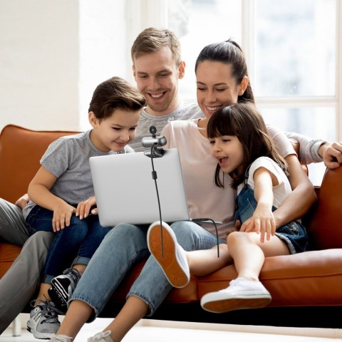 Kamera internetowa do wideokonferencji USB FullHD 30FPS - czarna