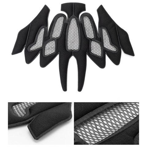 Kask rowerowy dziecięcy z odpinaną szczęką rozmiar M 54-57cm - szary