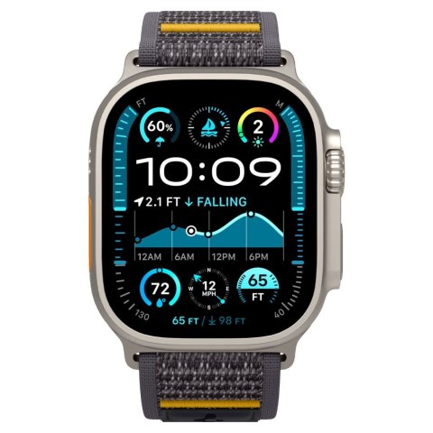 Pasek materiałowy na zegarek Apple Watch 44 / 45 / 46 / 49 mm Athlex Air - szary