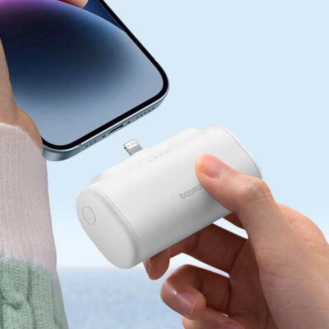 Powerbank 5000mAh iPhone Lightning USB-C Compact 20W - biały