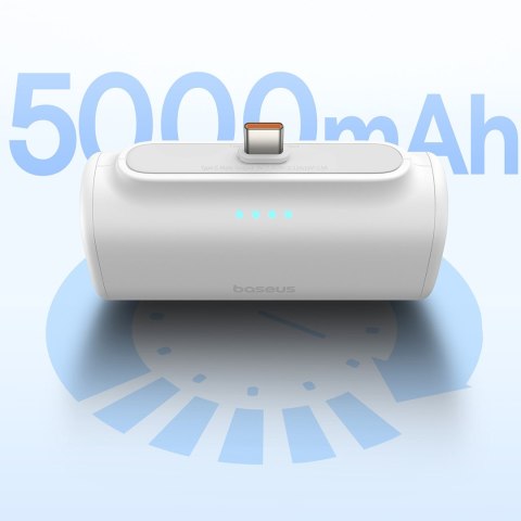 Powerbank 5000mAh iPhone Lightning USB-C Compact 20W - biały