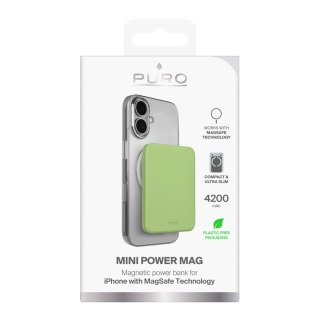 Powerbank magnetyczny ultracienki 4200mAh USB-C MagSafe - zielony