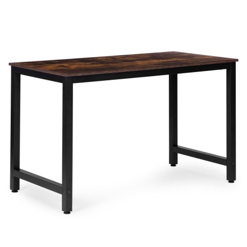 Biurko komputerowe szkolne stół 120x60 cm postarzany orzech ModernHome