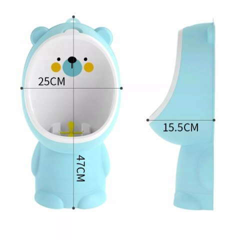 Pisuar MIŚ stojący z możliwością mocowania na ścianie nocnik do nauki