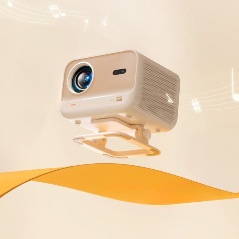 Projektor multimedialny FullHD 1080p LCD z głośnikami JBL WiFi L2 Plus - beżowy