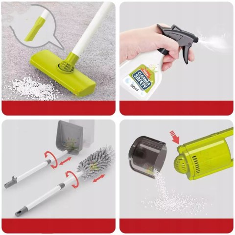 Zestaw do Sprzątania Elektroniczny Odkurzacz Mop Wiaderko Akcesoria Stojak