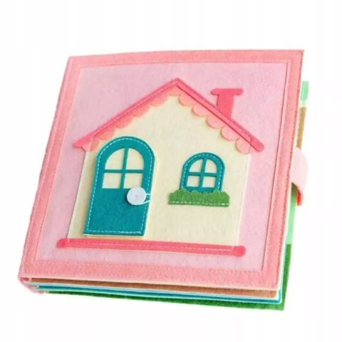 Cicha Książeczka dla dzieci Tablica Manipulacyjna Montessori Filc akcesoria