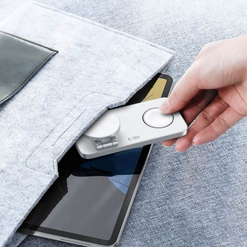 Ładowarka indukcyjna 3w1 do iPhone Apple Watch AirPods + kabel USB-C MagSafe - biała