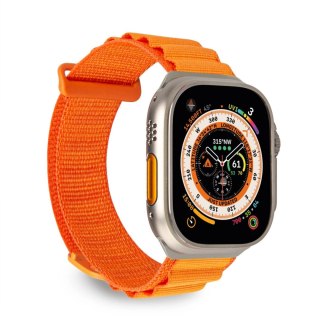 Pasek nylonowy do Apple Watch 42 44 45 49 mm Extreme - pomarańczowy