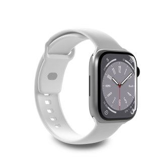 Pasek silikonowy do zegarka Apple Watch 38 40 41 mm Icon biały - 2 szt.