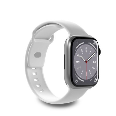 Pasek silikonowy do zegarka Apple Watch 38 40 41 mm Icon biały - 2 szt.