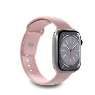 Pasek silikonowy do zegarka Apple Watch 38 40 41 mm Icon różowy - 2 szt.